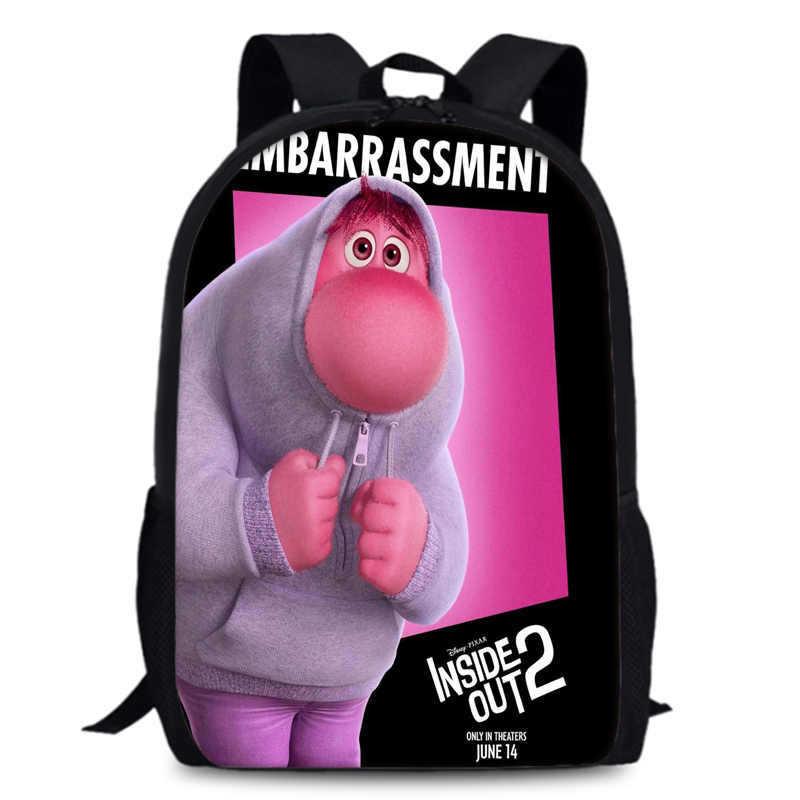 Spacious Inside Out 2 Backpack Durable Oxford Fabric 15 Inch School Bag Unisex