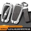 Zinc Alloy Leather Car Key Case Suitable For Ford Ranger Wildtrak Focus C-Max Galaxy Mondeo Mustang Explorer Edge Ecosport