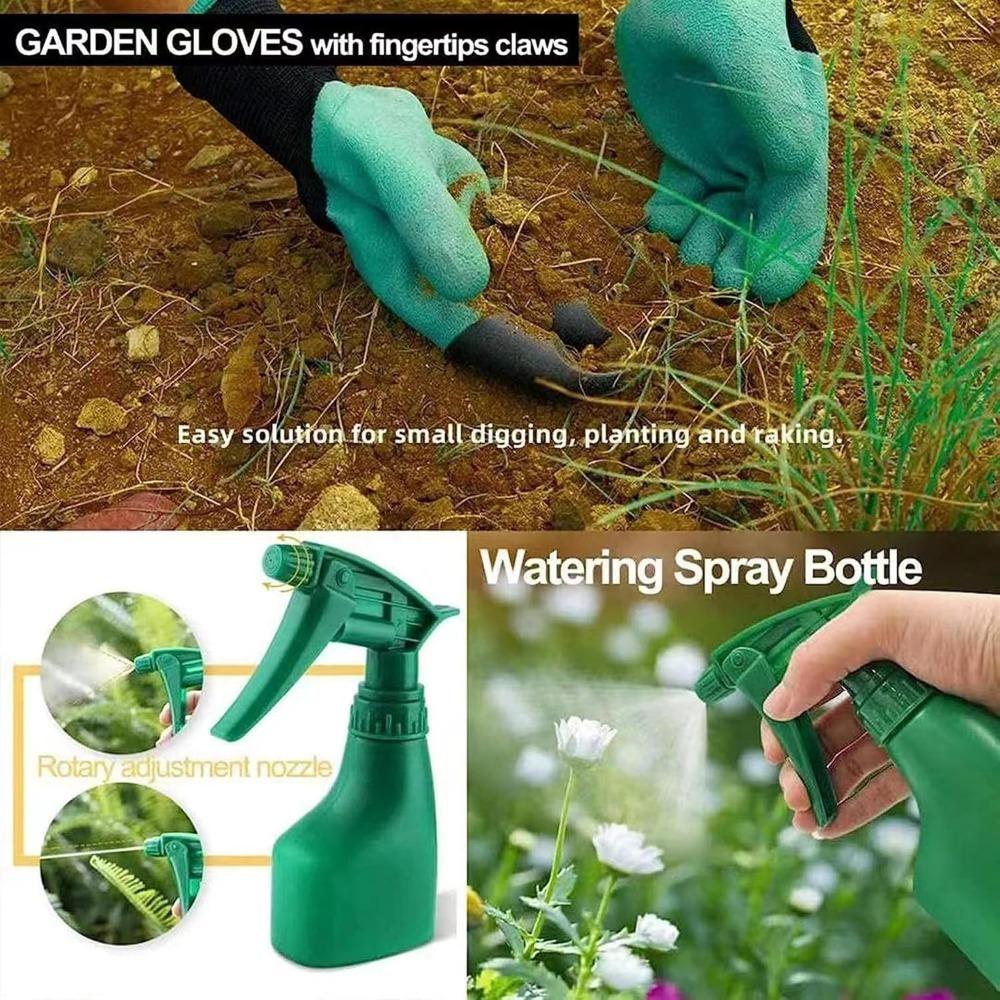 This 11-piece gardening tool set is ergonomically designed and comes with a tool bag.