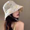 Floral Print Women Fisherman Hat Double Sided Summer Sun Hats Panama Bucket Hats  Outdoor Travel