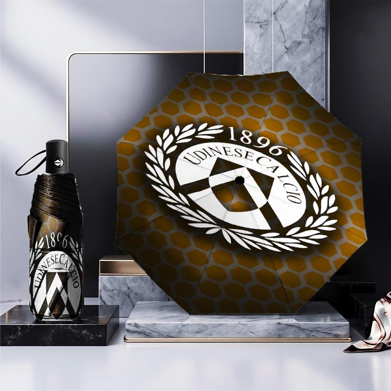 Udinese Calcio Crest Umbrella 8-Frame for Travel, Camping, Casual Lightweight Portable Umbrella, Essential for Every Family Holidays Gift