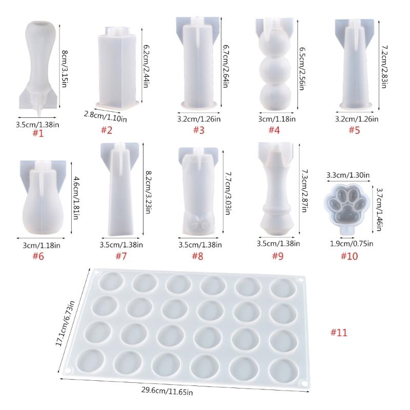 Stamp Handle Resin Mold Sealing Handle Mold Wedding Invitations Wax Seal Stamp Handle Mold for DIY Crafts Crystal