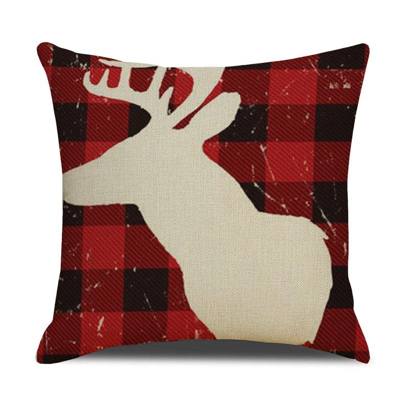 Nordische Weihnachtskissenhülle Schneeflocke Weihnachtsbaum Heimbedarf Sofa Schlafzimmer Lendenkissen