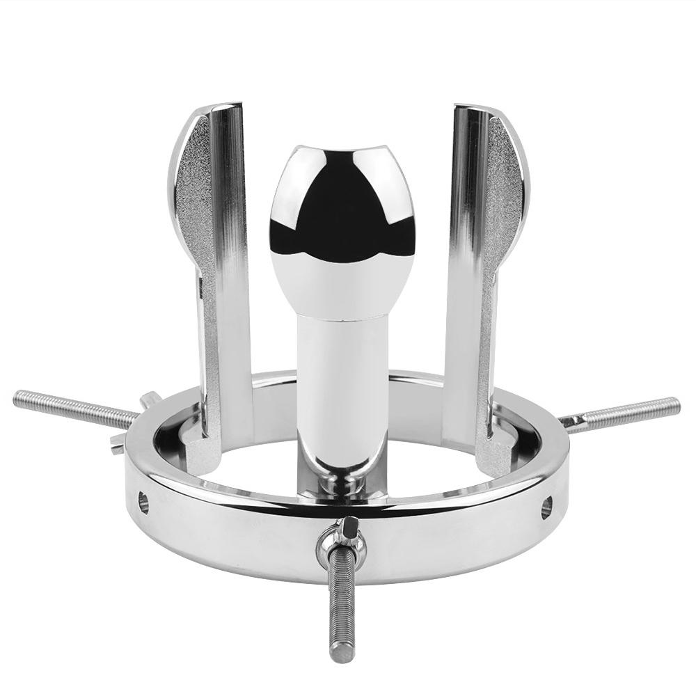 Dilatador anal de acero inoxidable, dilatador anal ajustable, juguetes sexuales SM para hombres, mujeres homosexuales, tapón anal vaginal