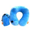 Vanguard Neck Pillow, Air Pillow, Travel Pillow, Pump-Operated, Adjustable Height, with Headrest, Compact, Storage Pouch, Convenient for Airplane