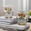 Owl Statue Home Decors Accents Small Animal Sculptures Lovely Owl Figurines for Bedroom Home Gift for Birds Lover