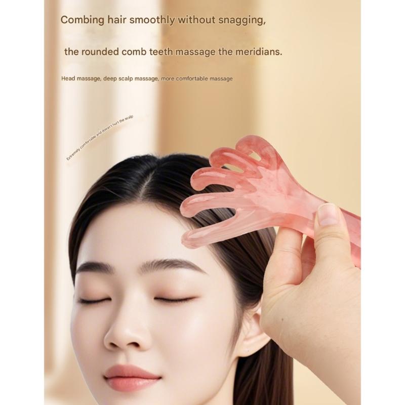 Finger Like Scalp Massage For Relaxation And Tension Relief Gentle Resin Manual Hair Head Massage Comb