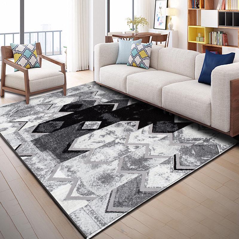 Modern Nordic Rectangular Carpet for Living Room, Bedroom, and Sofa Area