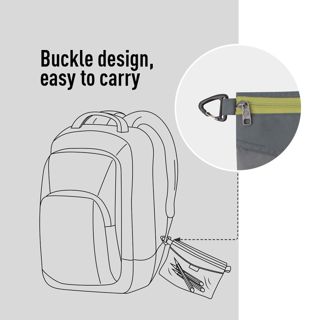 Pack All Mesh Pouch Travel Pouch Set with Zippered File Small Document Travel Office Stationery Storage, Organizer, Organizer, Storage, Supplies,
