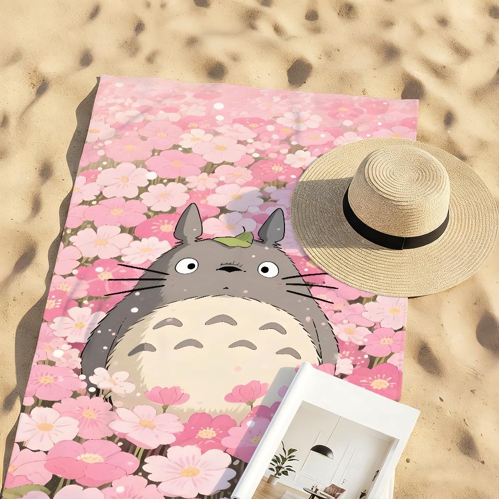 Klassiek Cartoon Schattige Handdoek Zacht Zwembad Cadeau Voor Reizen Sportschool Douche Kamperen Sneldrogend Sport T-Totoro-S Grote Strandhanddoeken