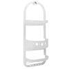 Heavy Duty Over Shower Caddy with 2 Shelves Deep Basket No Tools Needed Easy Installation Rust Resistant Bathroom Storage