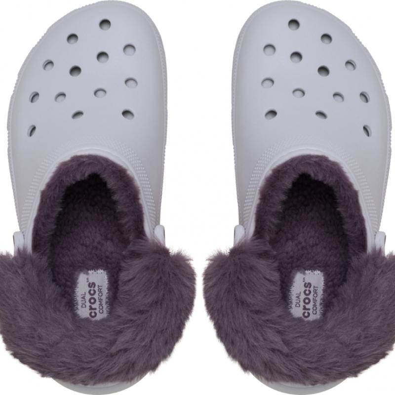 Crocs Classic Platform Fuzz Lined Clogs 212854 5bo