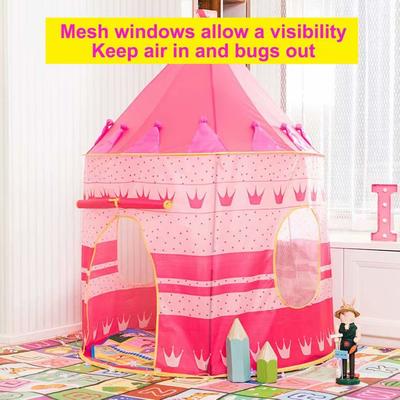 Roamntic Life-tienda de juegos portátil para niños, juego de interior plegable para niños, castillo, yurta, casa de juegos, juguete