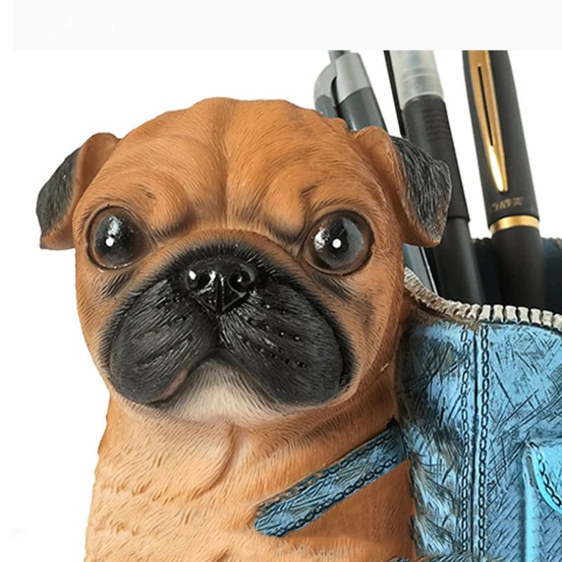 Cute Creative Pen Holder Student Desktop Decoration Ornaments Desk Storage Box Office Goodies Stationery Birthday Gift