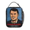 CHARLIE KIRK Insulated Lunch Bags Large RIP Lunch Container Thermal Bag Tote Lunch Box School Outdoor Food Handbags