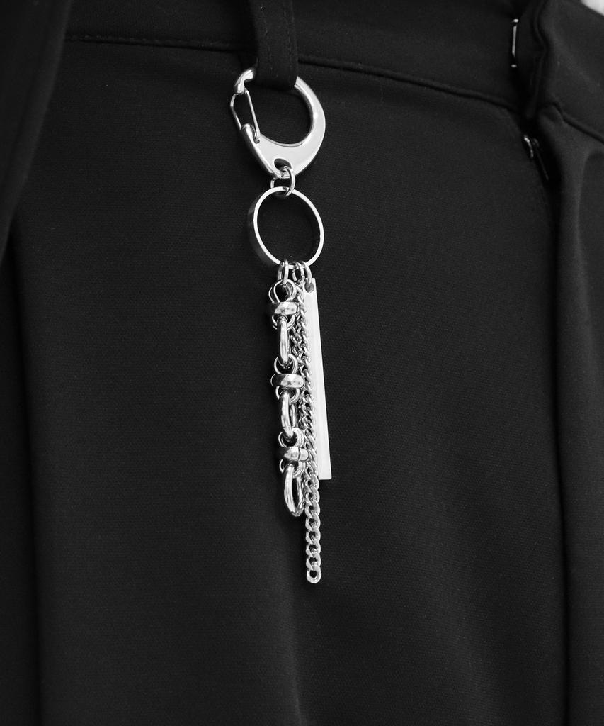 BASSCLEF Pants Chain Key Ring Surgical Steel Clef St Key Ring