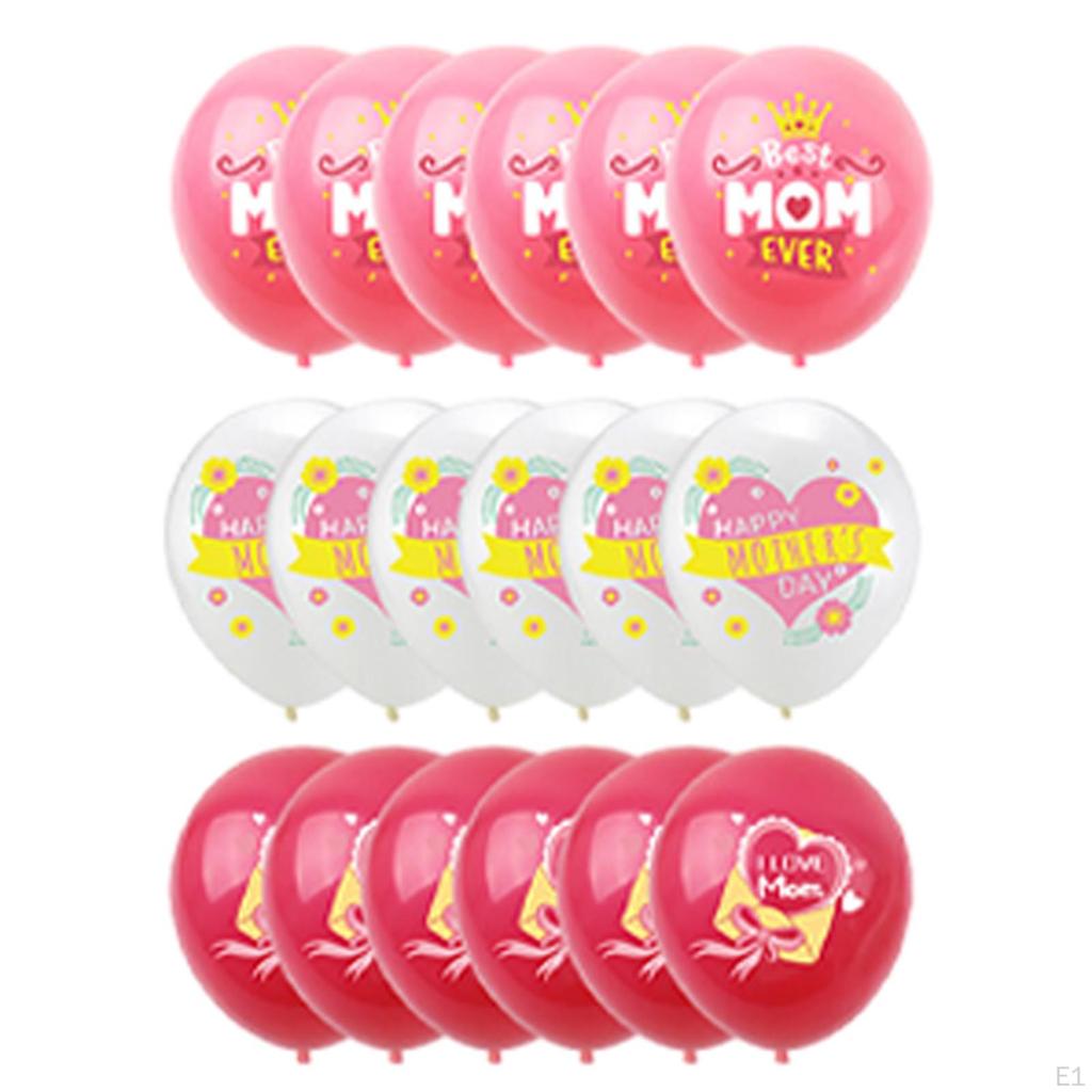 Party Supply Celebrations,Paper Latex Balloons,Happy Mother's Day Balloon Set for