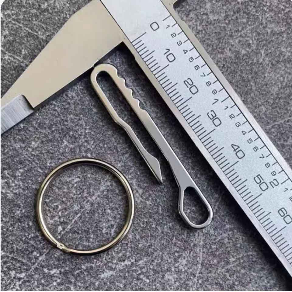 Titanium Alloy PEI Belt Buckle Metal Belt Buckle Spring-free Titanium Alloy Keychain EDC Keychain