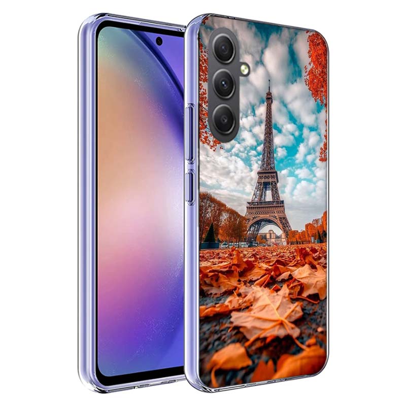 Eiffel Tower Art Phone Case for Samsung A17 A37 A57 A07 A16 A26 A36 A56 A06 A02S A12 A22 A32 A52S A04S A14 A24 A34 A54 A03 A13 A