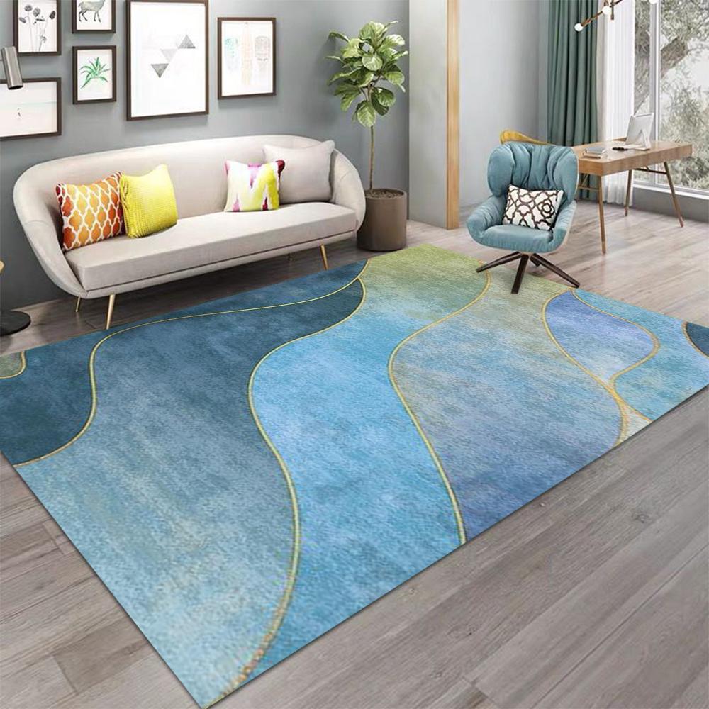 Ins Nordic Living Room Carpet Coffee Table Rug Modern Minimalist Home Decor Geometric Style Bedroom Room, Bedside Floor Mat