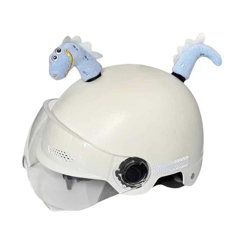 Motorcycle helmet decoration dinosaur tail cartoon candy colored small dinosaur electric bike helmet ski helmet universal