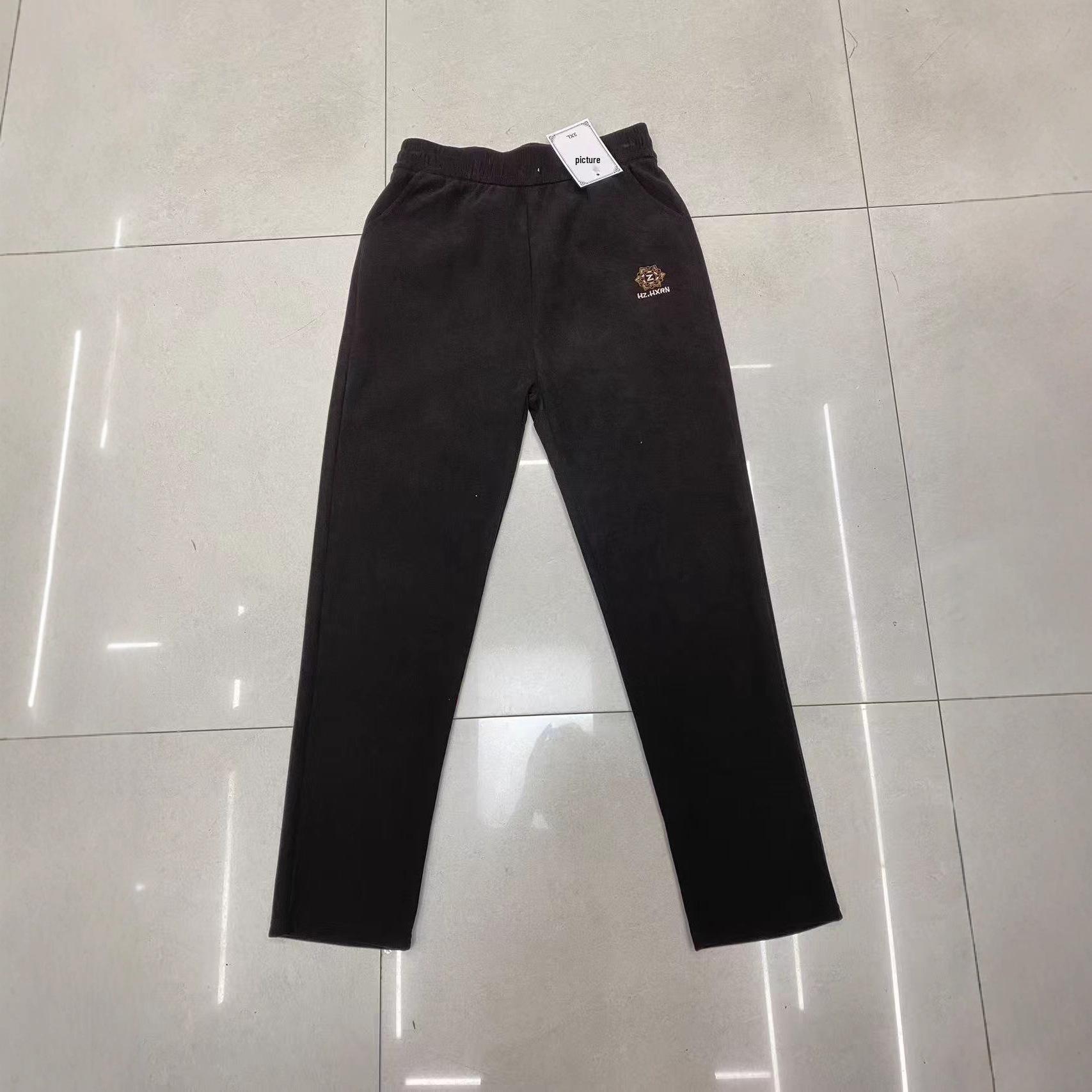 

Осіннє Золото Високоякісний Норковий Вельвет Вільні Штани Гарем для Жінок - Зручні, Стрункі, Посадка з Високою Талією для Мам Середнього Віку та Похилого Віку 2XL (85-105 cm) коричневий