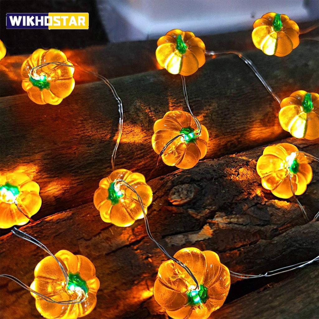 Gresskar Skrekk Øyekuler LED Lyslenke Bærbar USB 20 40 LED Halloween Festdekorasjon For Hjem Bar Atmosfære Dekor