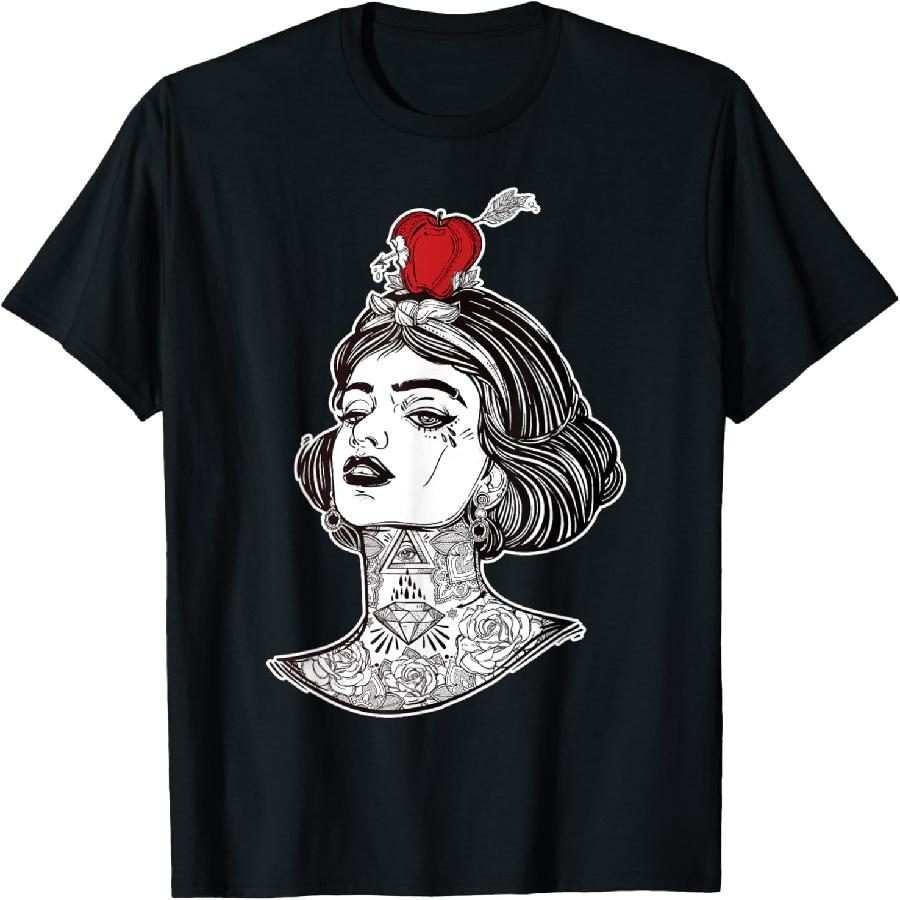 

Red Apple Arrow Aim - William Tell Pin-Up Tattoo T-Shirt XXXXXL чорний
