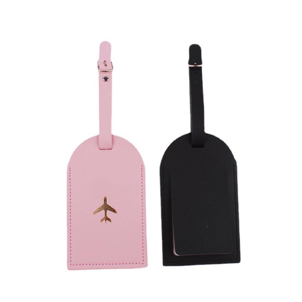 Suitcase Tags Luggage Tag Baggage Backpack Soft Tags with Strap Name ID Address Card Baggage Identifier Travel Accessory