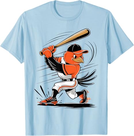 

Orioles Bird for Orioles Lovers Unisex Women Kids TShirt Fashion Sportswear Design Graphic Outfit Baseball Saying Tee Novelty Gift 3XL