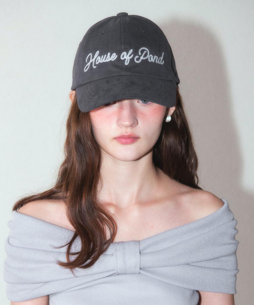 Hauseuobeupondeu Chain Logo Ball Cap_Charcoal