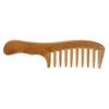1 Pc  Wooden Comb Natural Green Sandalwood Handmade Wide Tooth Wooden Comb Massage Comb Handmade