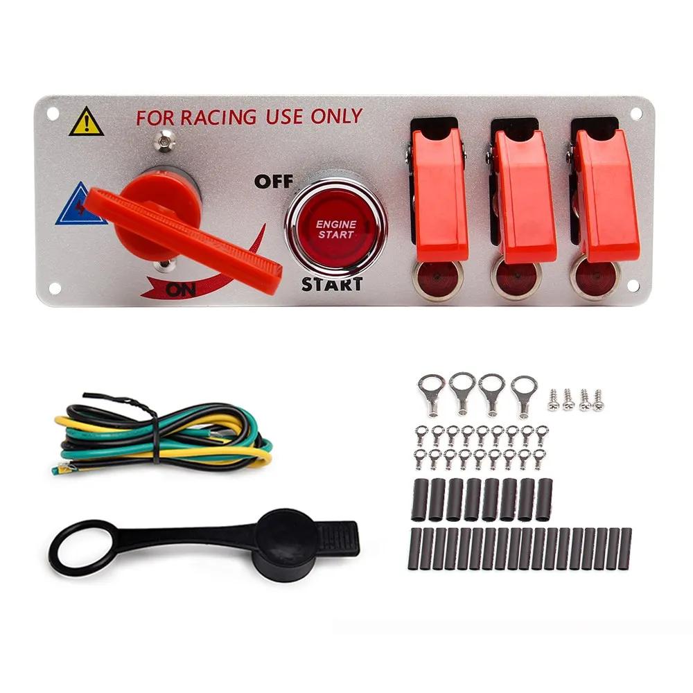 12V Auto LED panel Racing Car Ignition Engine Start On/Off Push Toggle Switch Panel Racing ignition toggle switch