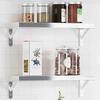 VidaXL Shelf Brackets 4pcs 15x2.5x11.5cm Silver Stainless Steel, Wall Mount, Wall Shelf Bracket,, Bracket 30296