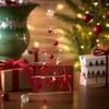 Hanging Wooden Christmas Decorations 1/5/7 Tiers, DIY Xmas Wall Decor for Indoor Outdoor, Window Home Door Ornament