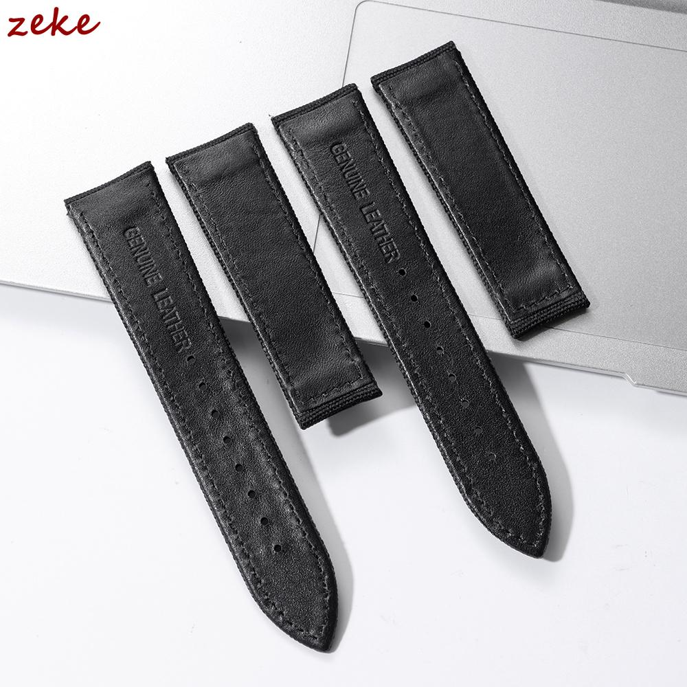 20mm 22mm Canvas Nylon Watch Strap Genuine Leather Watchband for Omega Waterproof Bracelet Belt for Men Women Watch Accessories