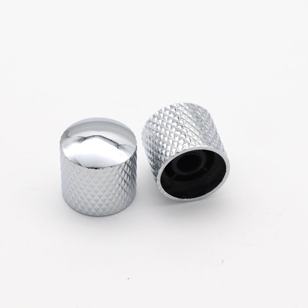 2Pcs4Pcs 6Mm Metal Dome Tone Guitar Volume Tone Knobs Potentiometer Control Knobs For Electric Guitar Bass