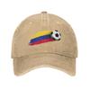 Colombia Flag Baseball Cap Sun  Tennis Skate Adjustable Washed Trucker Hat Couple Women yk Funny Custom DIY Baseball Caps