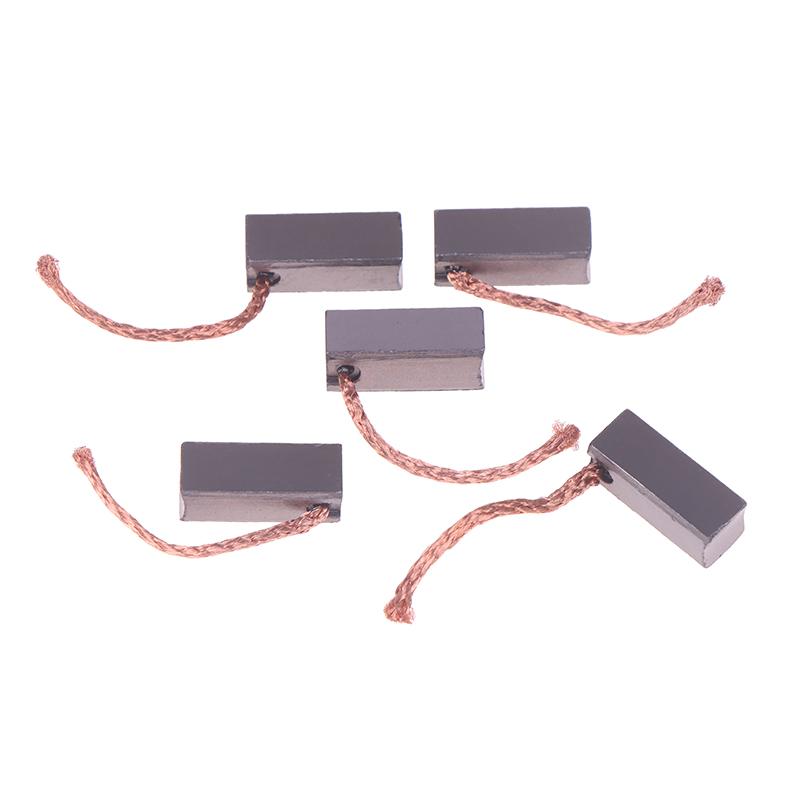 5Pcs/pack Size 8*8*20mm Carbon Brush Automobile Heater Blower Fan Air-blower Electric Motor Brush Replace Tools