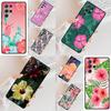 Butterflies Hibiscus Flowers SOFT Cell Phone Case for Samsung Galaxy S26 Ultra S25 S24 S23 S22 S21 S20 Note10 Cover