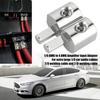 2Pcs Amp Input Reducer Metal Nickel-Plated 6061 Aluminum Power Ground Wire Reducer 1/0 AWG To 4 AWG Premium Car Stereo Audio