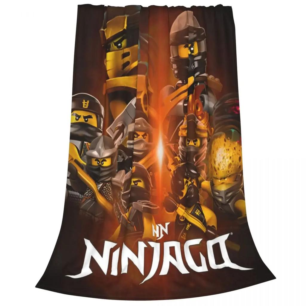 N-ninjagos Coral Fleece Plyšová deka Přehozy na postel pohovku Super měkké přehozy na postel