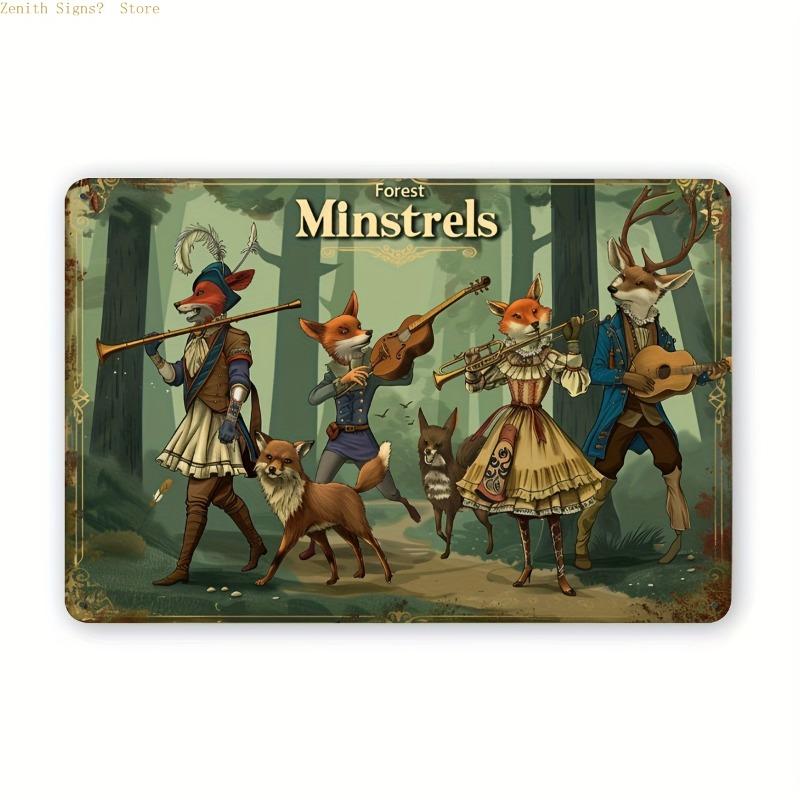 2D Flat Vintage Style Iron Tin Sign with Durable Construction and Classic Design for Wall Display