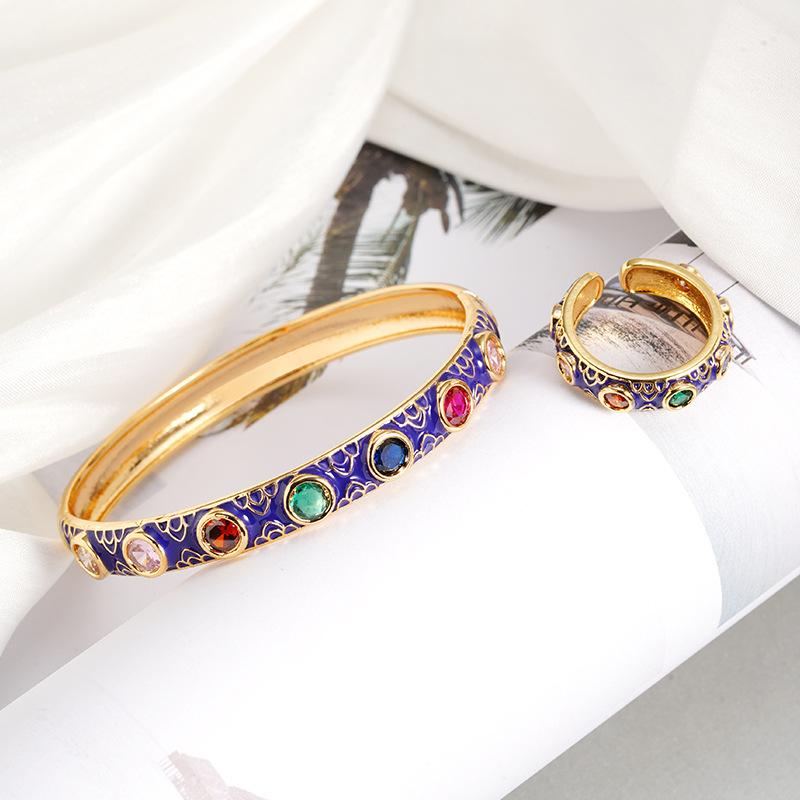 Buckle Bracelet Enamel Women s Light Luxury Jewelry 17CM