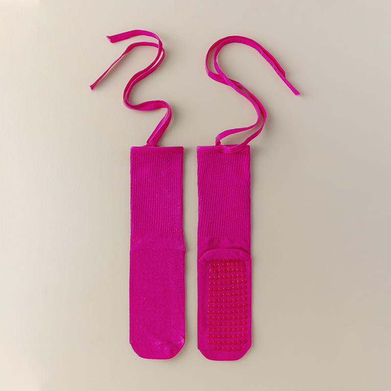 Anti-Slip Cross-Strap Yoga and Dance Socks: Perfect with Yoga Wear for a Sporty Dopamine Girl Look