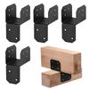 Brackets For Wood Posts 4 Pieces Pergola Joist Bracket Connector Brace Heavy Duty Sleeve Beam Connector Brace For Outdoor Indoor