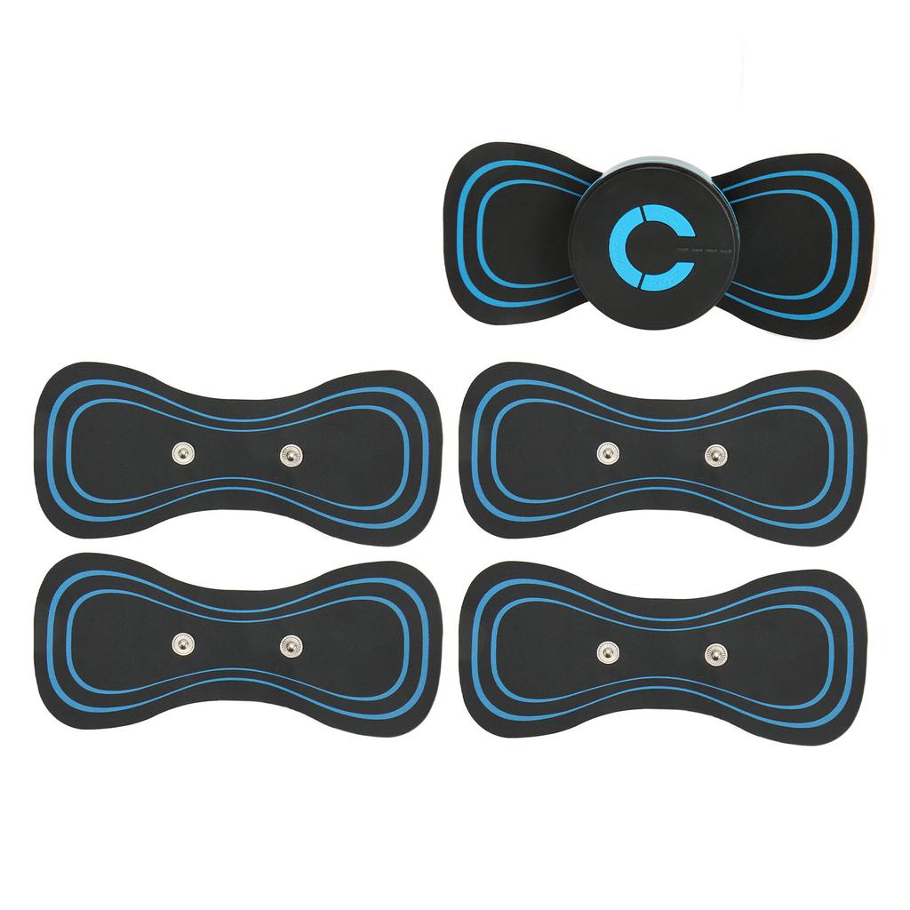 Mini Neck Massager Handheld Portable Cervical Spine Massage Sticker USB Rechargeable EMS Pulse
