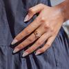 Youthway Minimalist Square Zirconia Ring Stainless Steel 18K Gold Color Stackable Band Women's Rings for Wedding Party Gifts