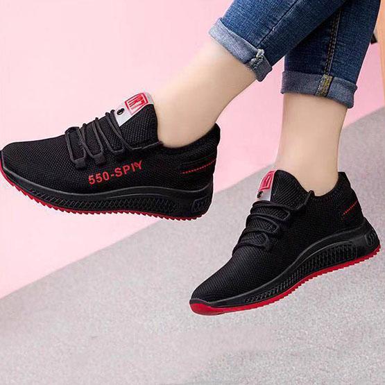 Women's Breathable Mesh Sports Shoes Autumn Lightweight Non Slip Casual Mesh Shoes Female Soft Sole Single Shoes
