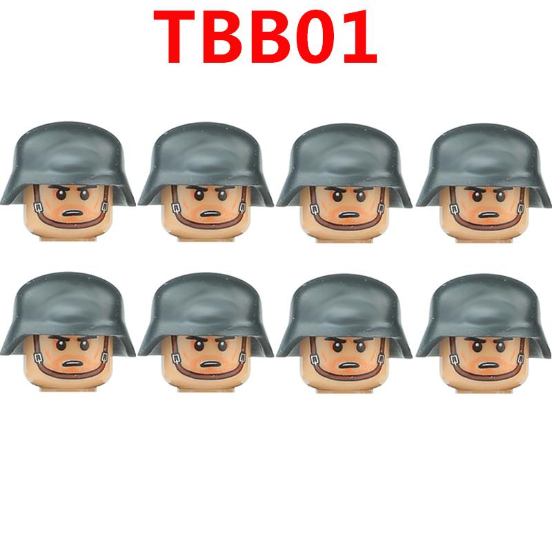 WW2 Military German Soldiers Figures Building Blocks Army Infantry Warrior Gunner Armour Cannon Weapons Bricks Toys For Kids